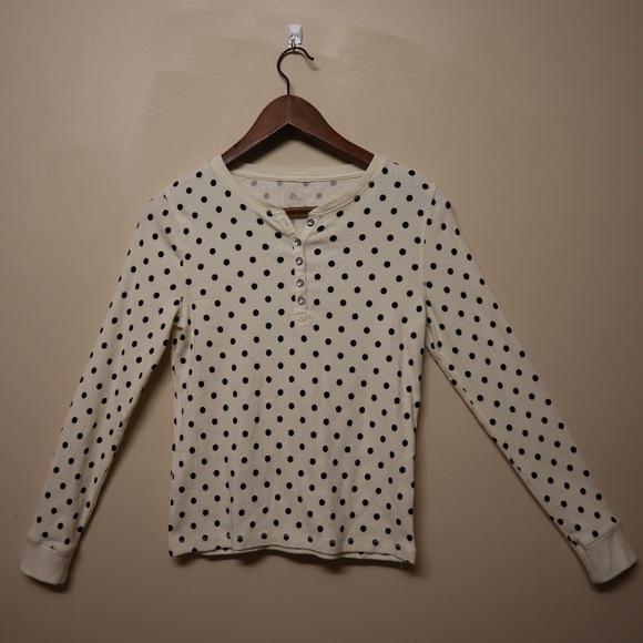 Black and White Polka-dot Tee - Picture 1 of 3